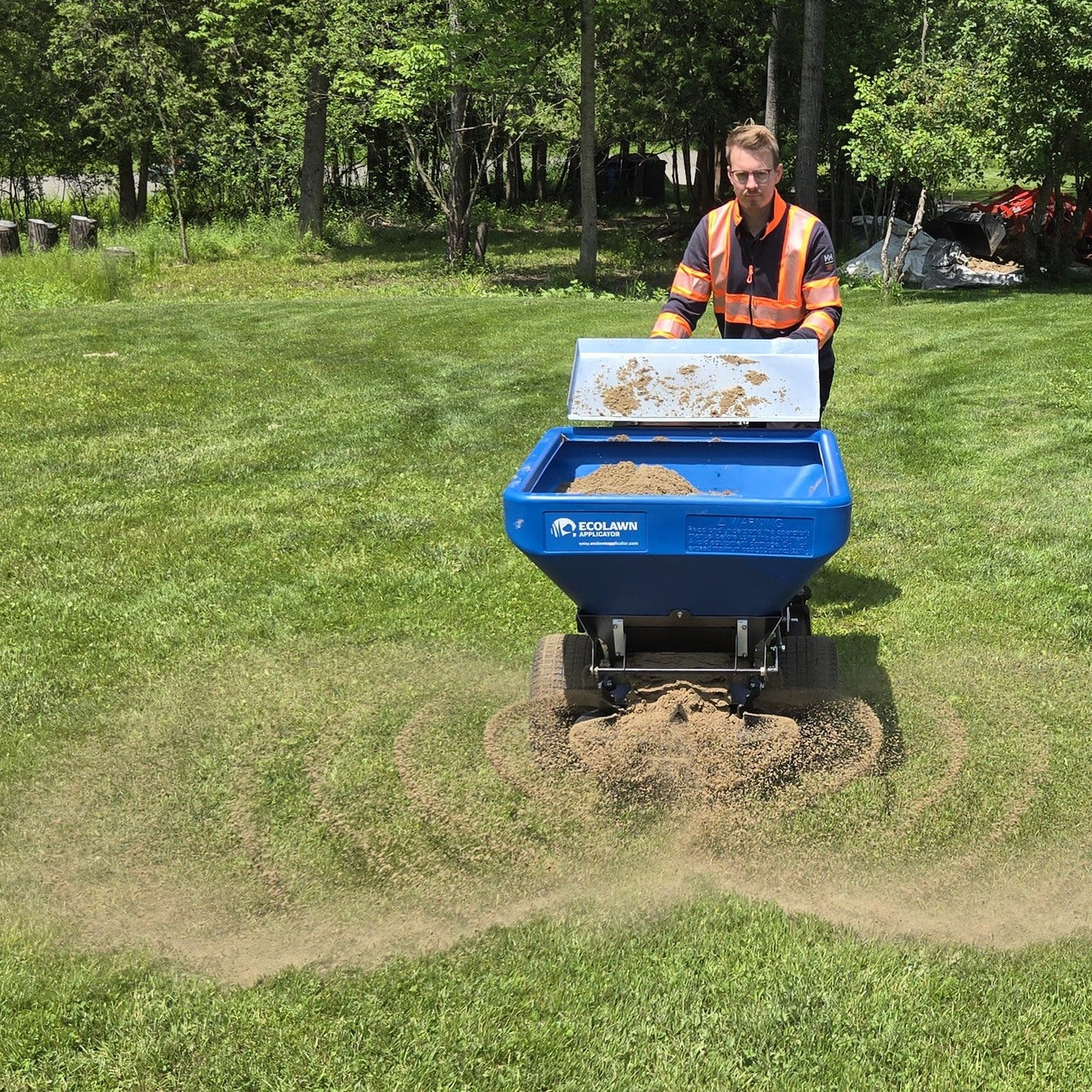 Ecolawn Applicator ECO250-s Topdresser Spreader Turf Equipment Solutions